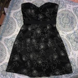Strapless cocktail dress